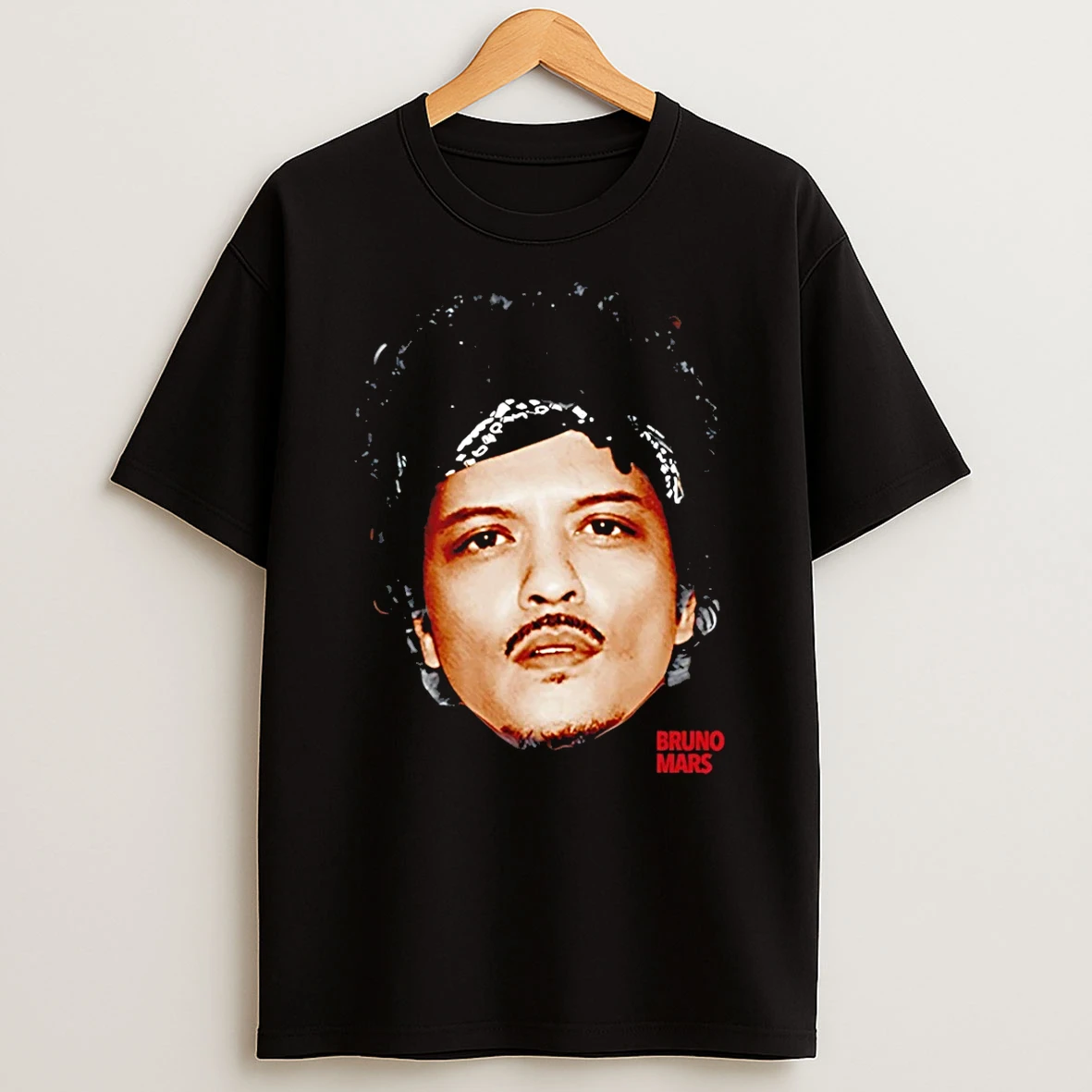 Bruno Mars The Romantic Tour Big Head T Shirt