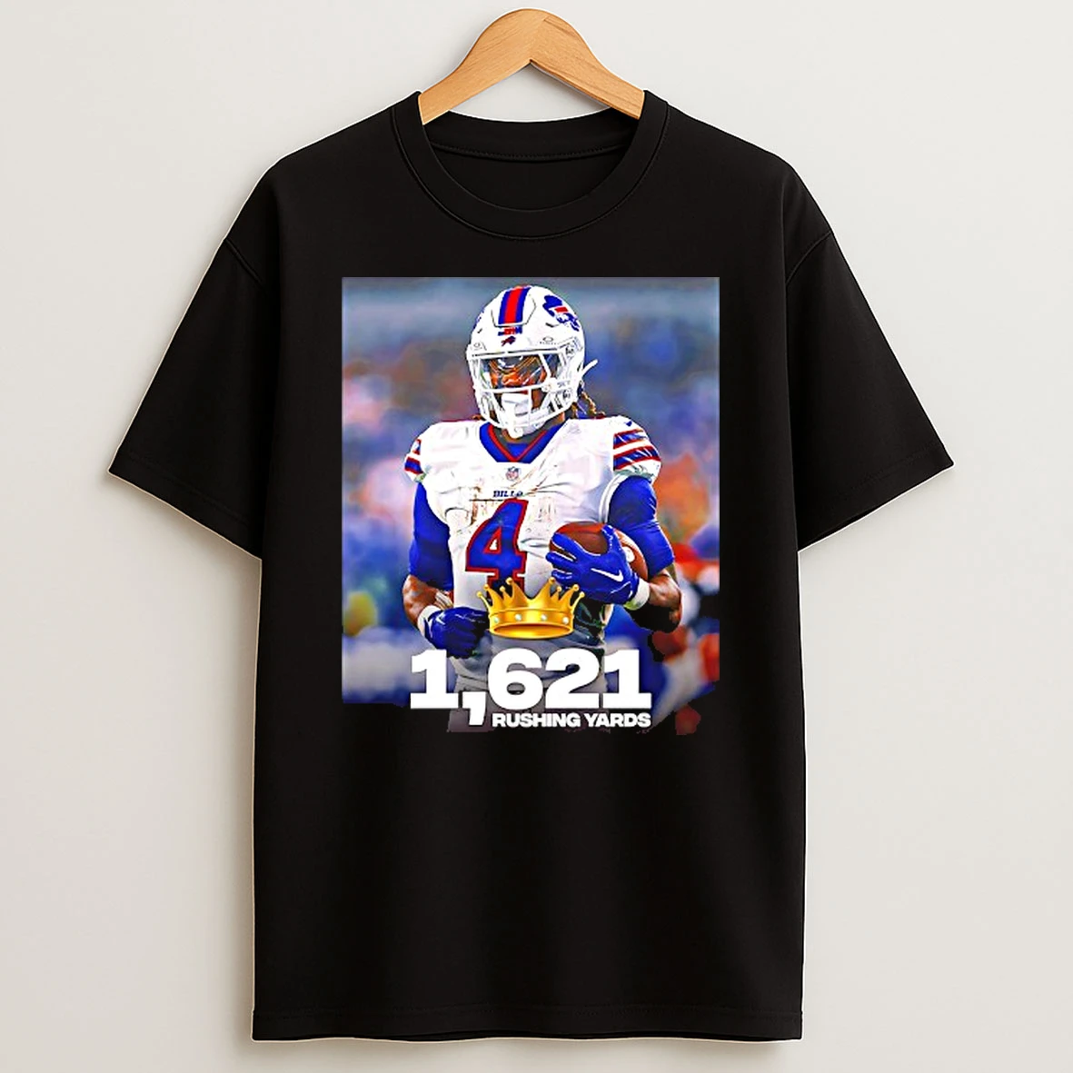 Buffalo Bills James Cook Iii 2025 Season 1621 Rushing Yards T Shirt
