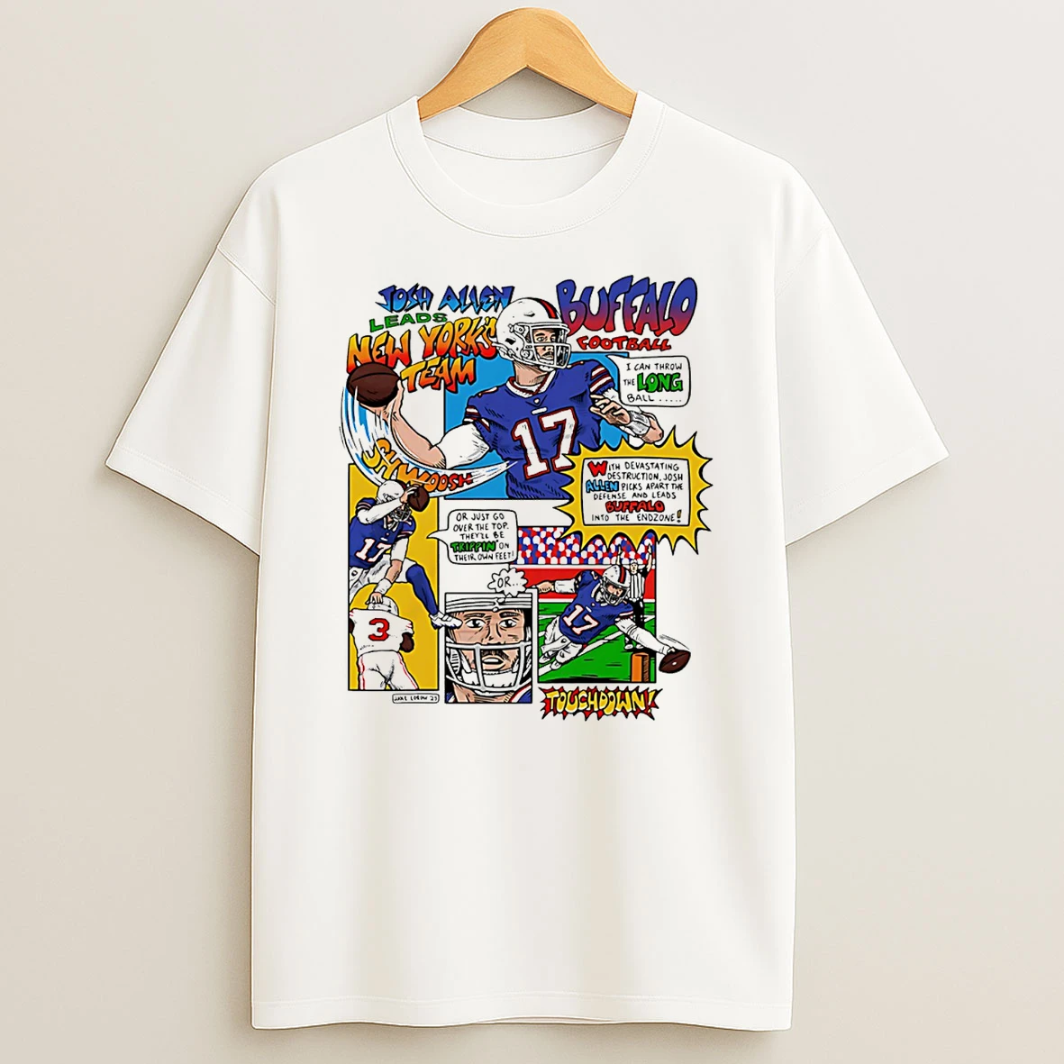 Buffalo Bills Super Josh Comic T Shirt