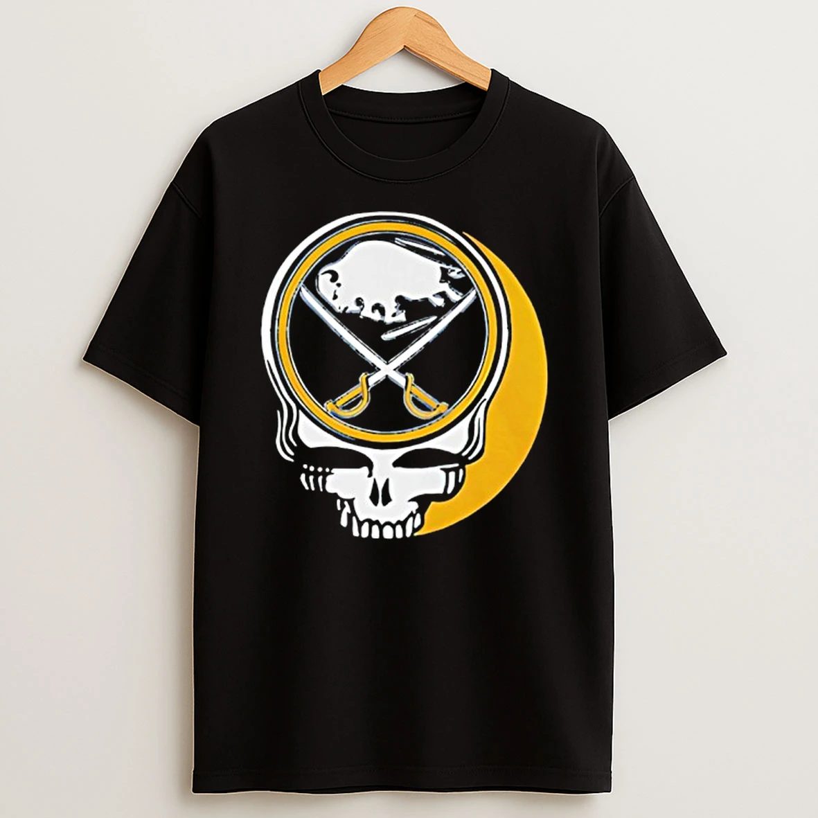Buffalo Sabres X Grateful Dead Steal Your Face Mashup Hockey T Shirt