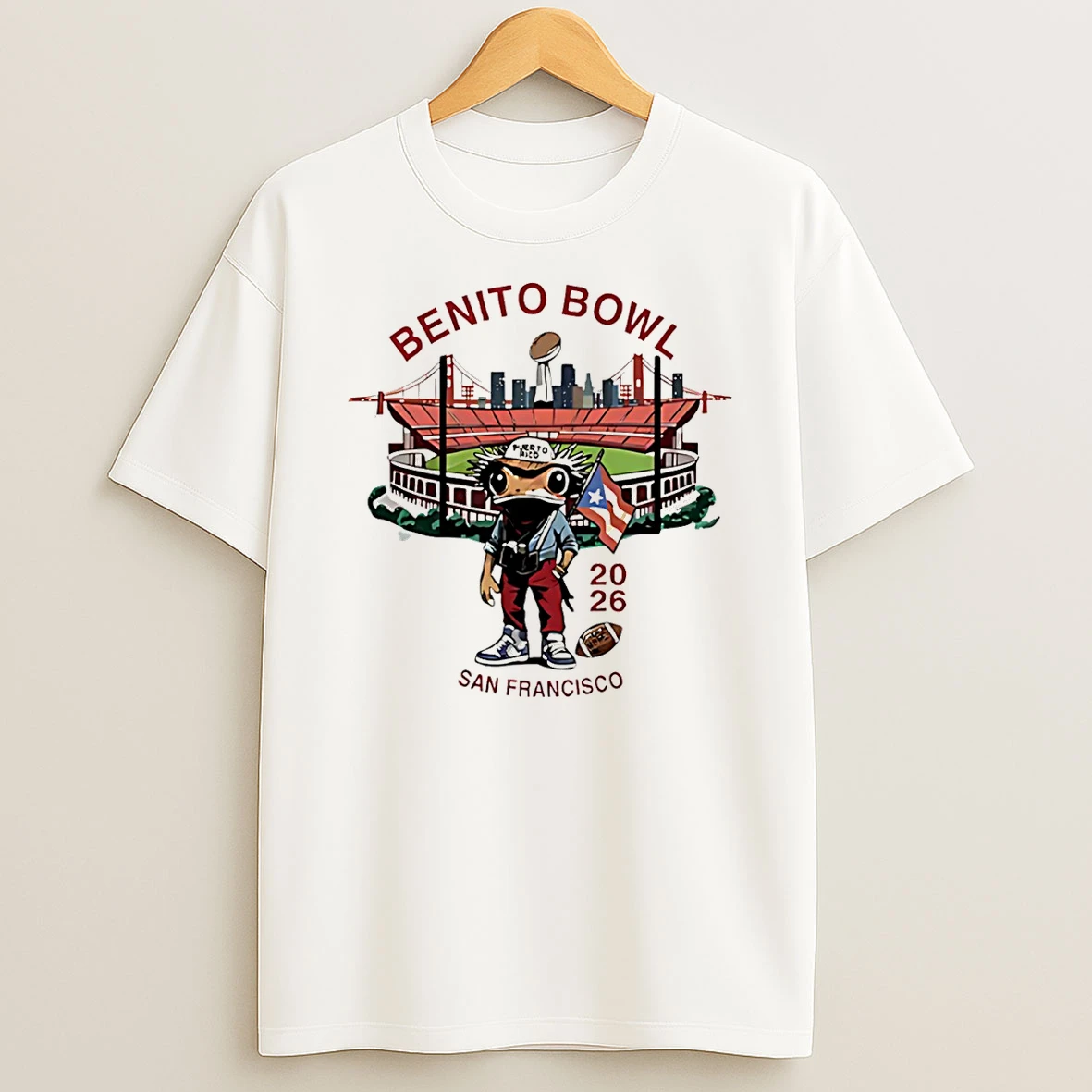 Bunny Football Benito Bowl San Francisco T Shirt