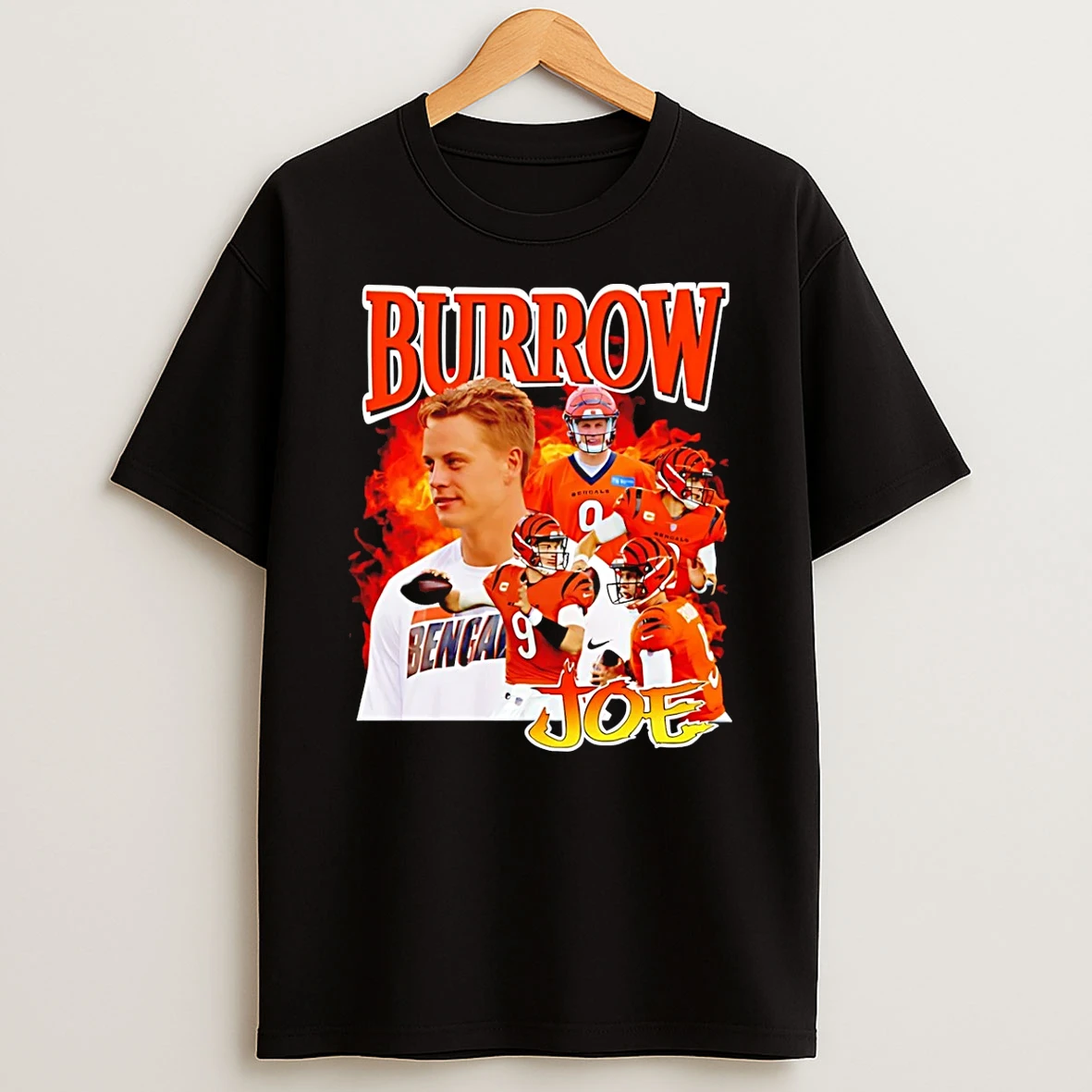 Burrow Joe Cincinnati Bengals Vintage 90s 2026 T Shirt