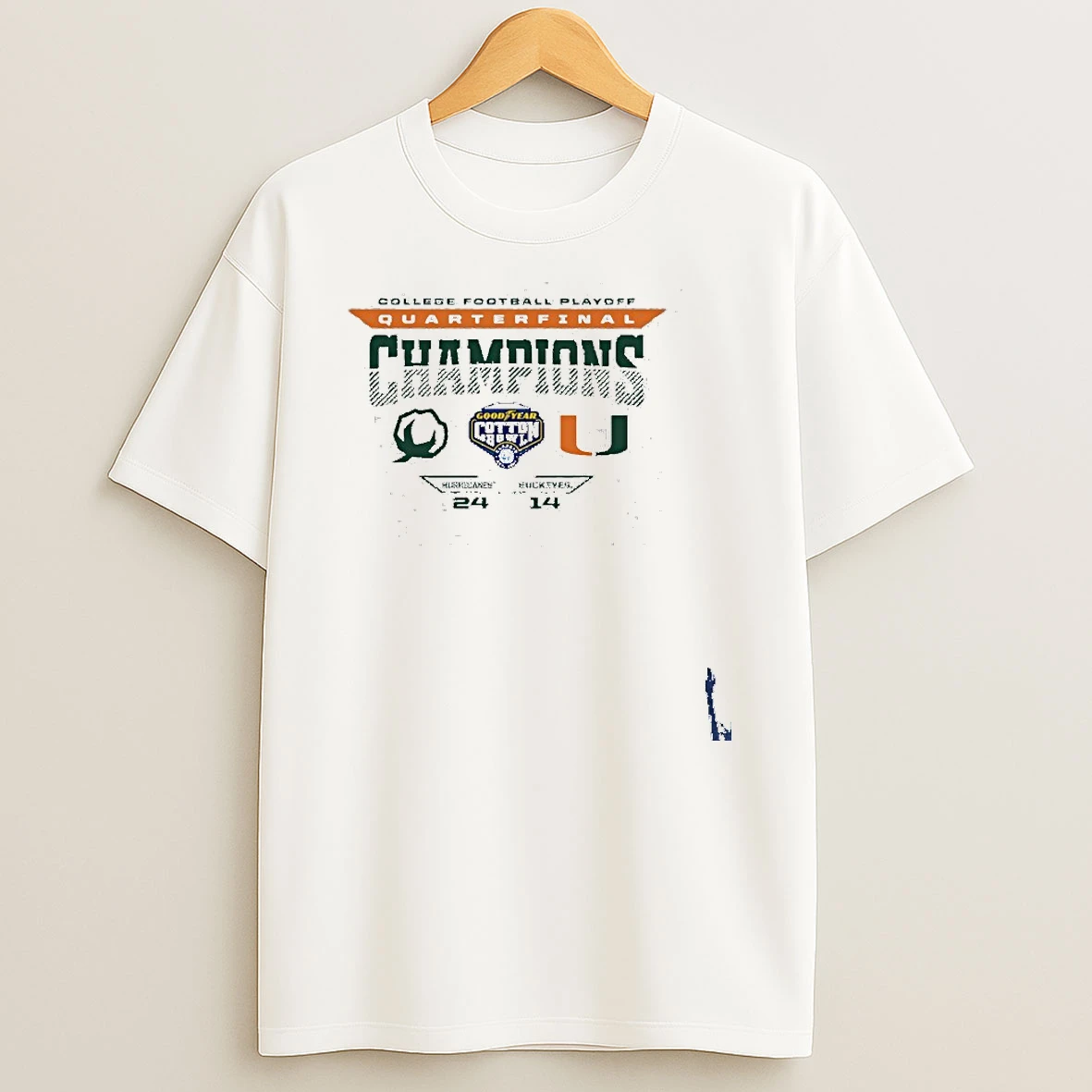 Cfp 2025 Cotton Bowl Miami Champions Score T Shirt