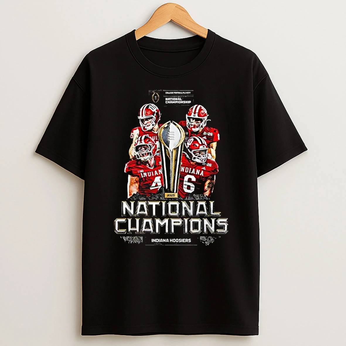 Cfp National Championship 2025 2026 Indiana Hoosiers National Champions Perfection Never Daunted T Shirt