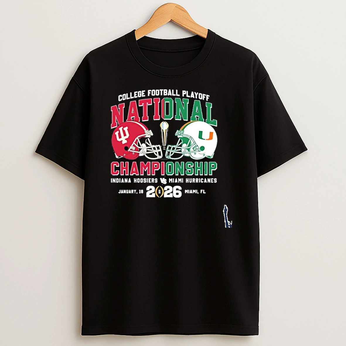 Cfp National Championship Duel Helmet 2 Team Iu Vs Miami T Shirt