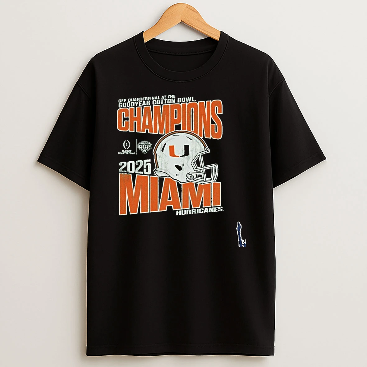 Cfp Quarterfinal Miami Hurricanes 2025 Goodyear Cotton Bowl Champions T Shirt