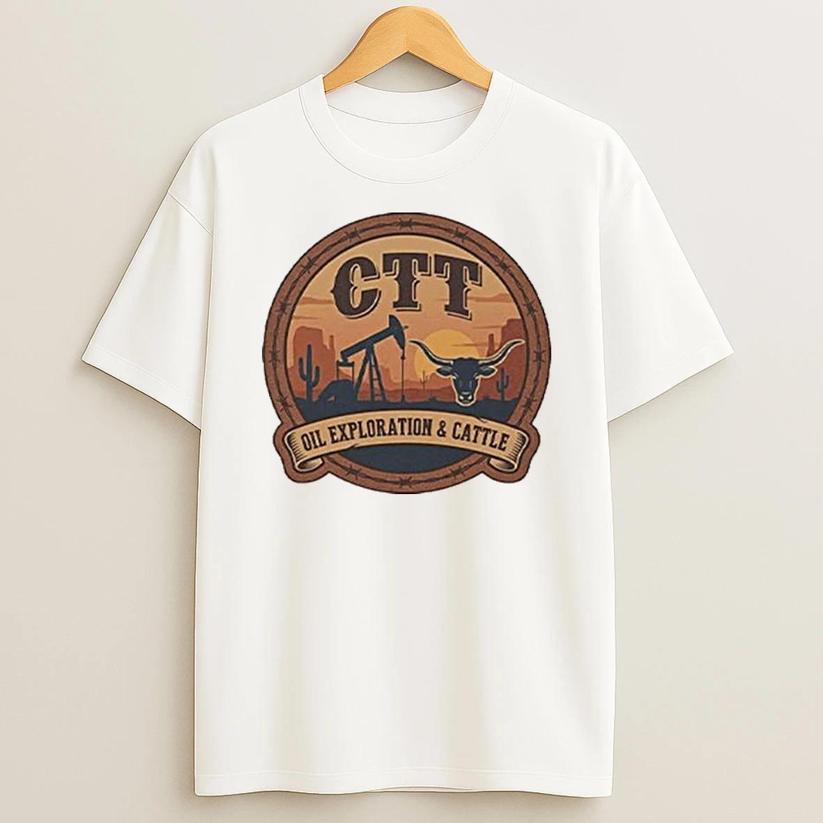 Ctt Oil Exploration Cattle T Shirt