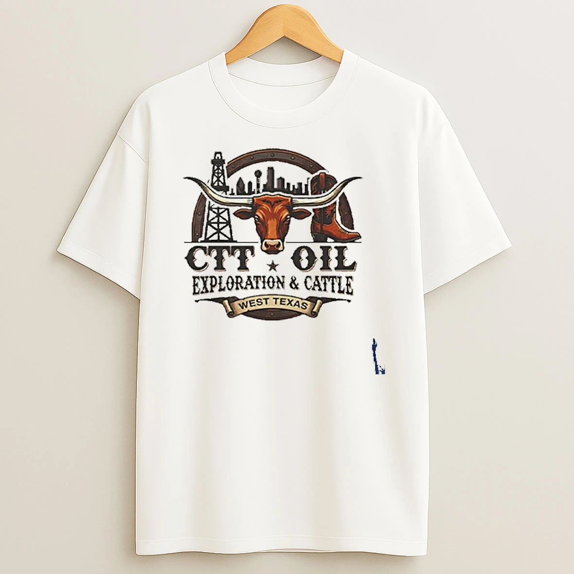 Ctt Oil Exploration Cattle West Texas Landman T Shirt