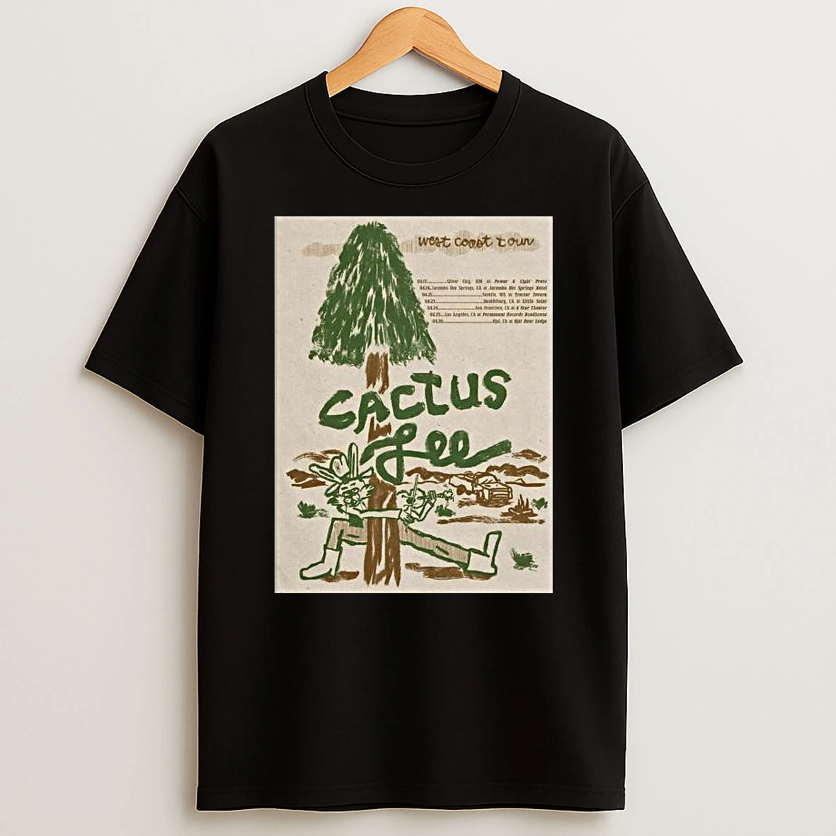 Cactus Lee West Coast Tour 2026 T Shirt