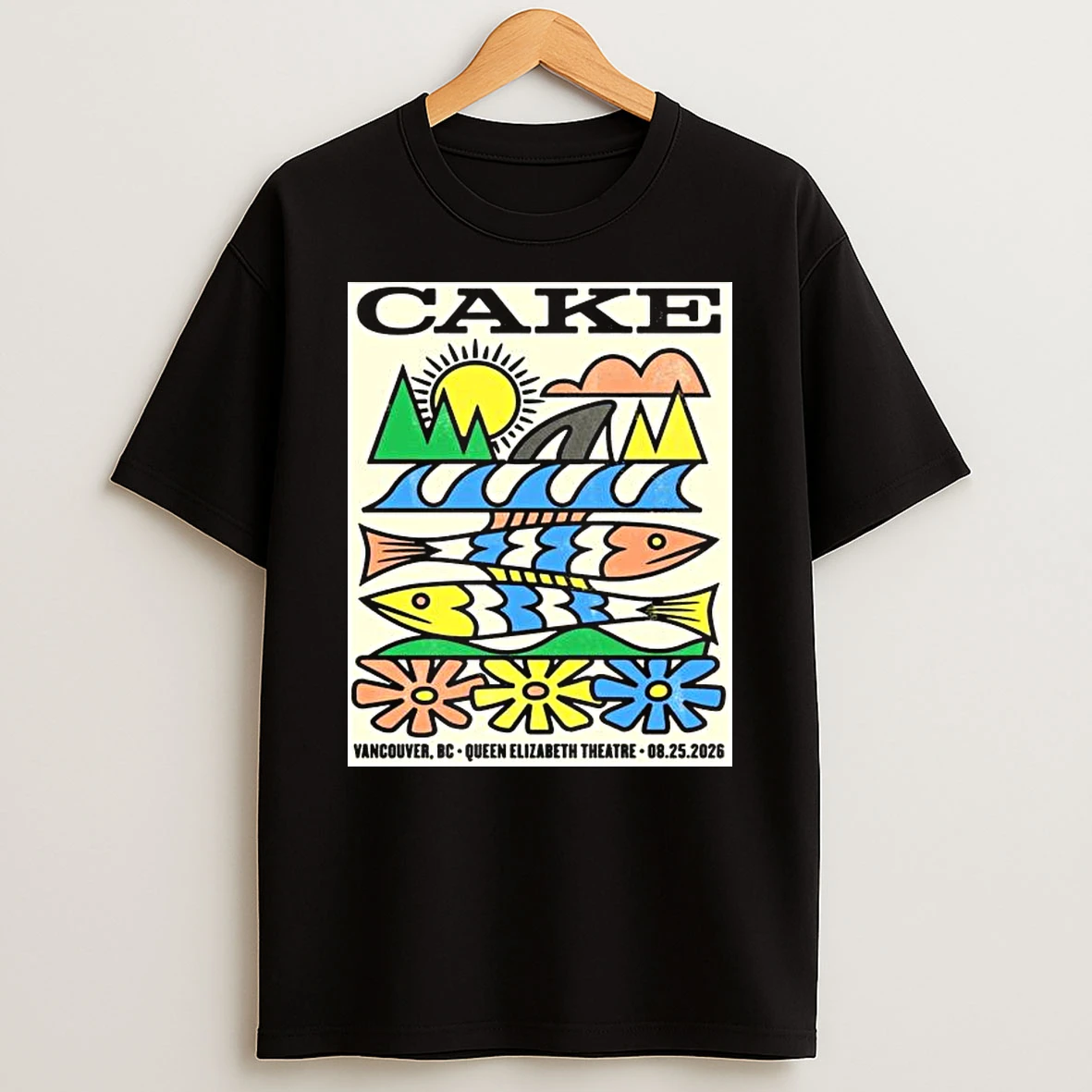 Cake Vancouver Bc August 25 2026 Concert T Shirt