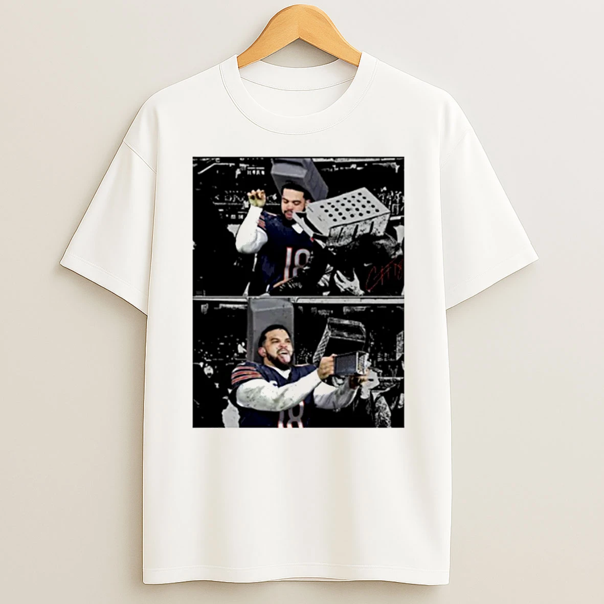 Caleb Cheese Grater Chicago Bear Football T Shirt