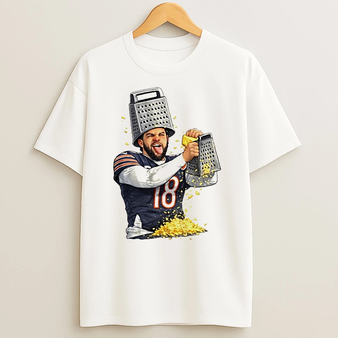 Caleb Williams Cheese Grater Playoffs Nfl Moment Meme T Shirt