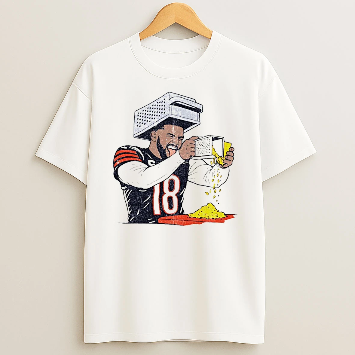 Caleb Williams Cheese Grater Funny Chicago Bears Football T Shirt