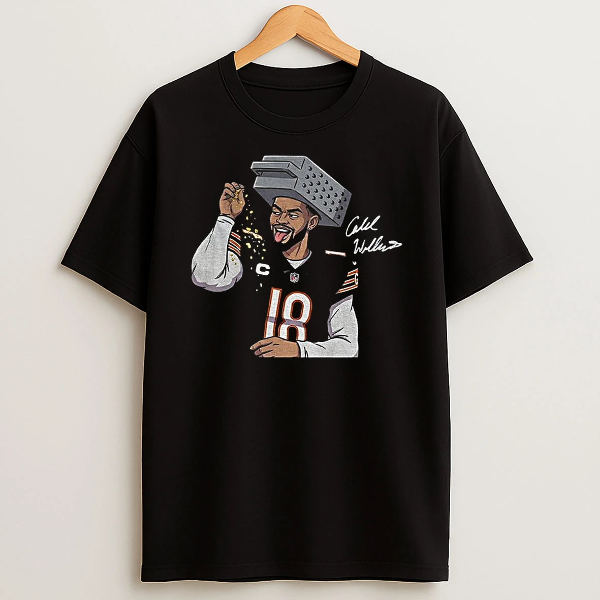 Caleb Williams Cheese Grating Chicago Bears Signature Bear Down T Shirt