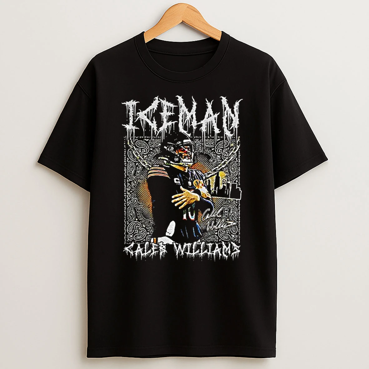 Caleb Williams Iceman Chicago Bears Football Vintage T Shirt