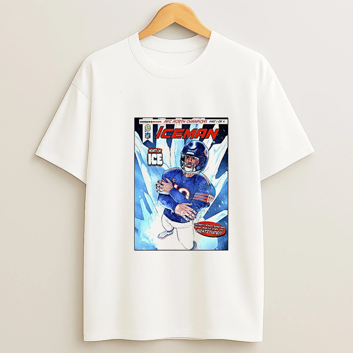 Caleb Williams Nfc North Champions Iceman Heart Of Ice T Shirt