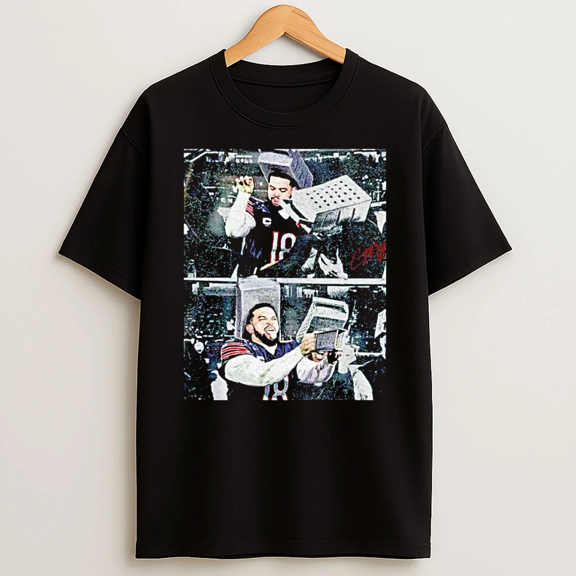 Caleb Williams Shredding Cheese Grater Cheese Bears Football T Shirt