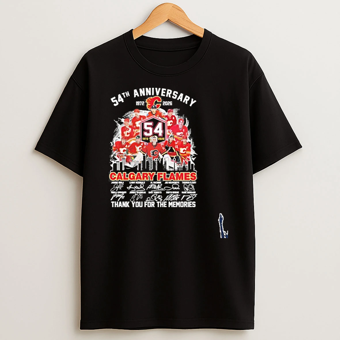 Calgary Flames Team 54th Anniversary 1972 2026 T Shirt