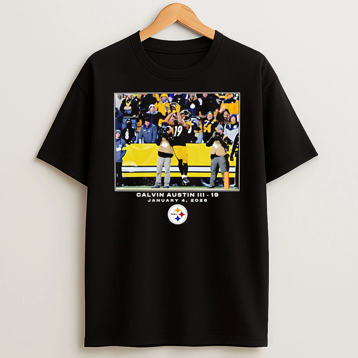 Calvin Austin Iii Pittsburgh Steelers Football Nfl Flash Features Week 18 January 4 2026 T Shirt