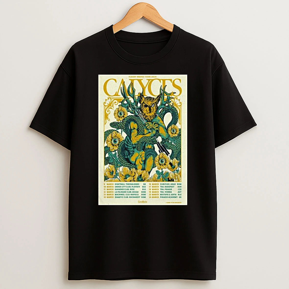 Calyces Fleshy Waves Tour 2026 T Shirt