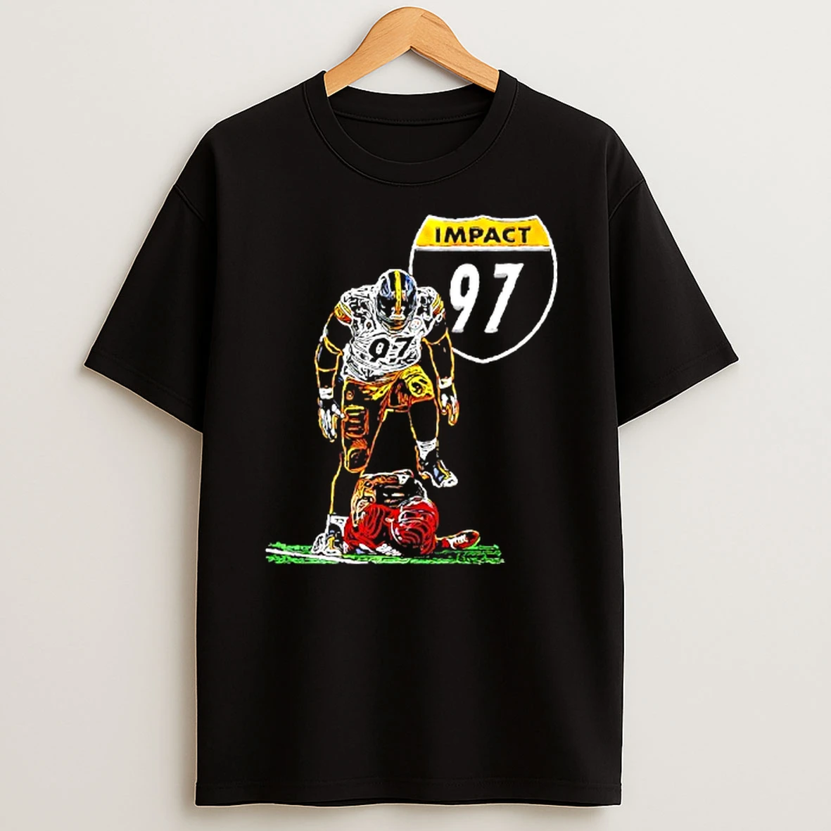 Cam Heyward Impact 97 Pittsburgh Steelers Football T Shirt