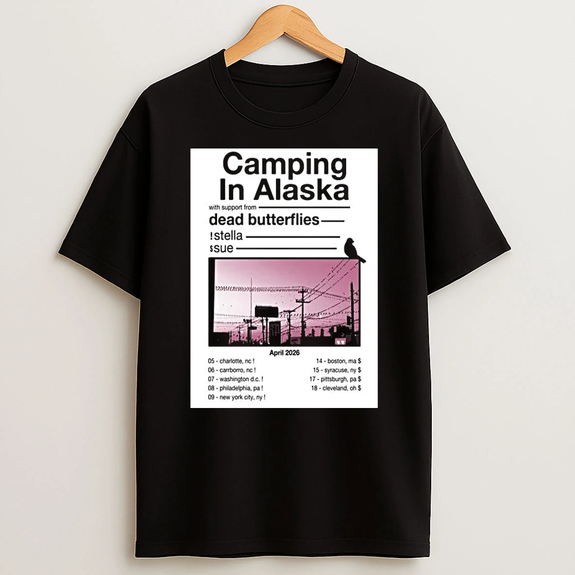 Camping In Alaska April 2026 T Shirt