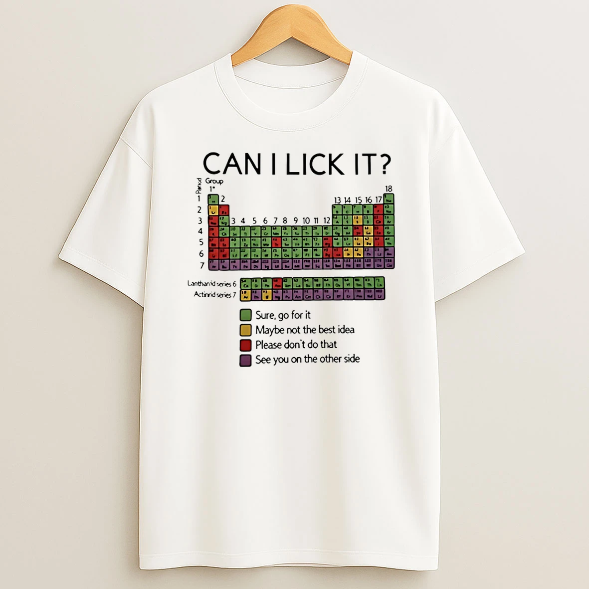 Can I Lick It Chemistry T Shirt