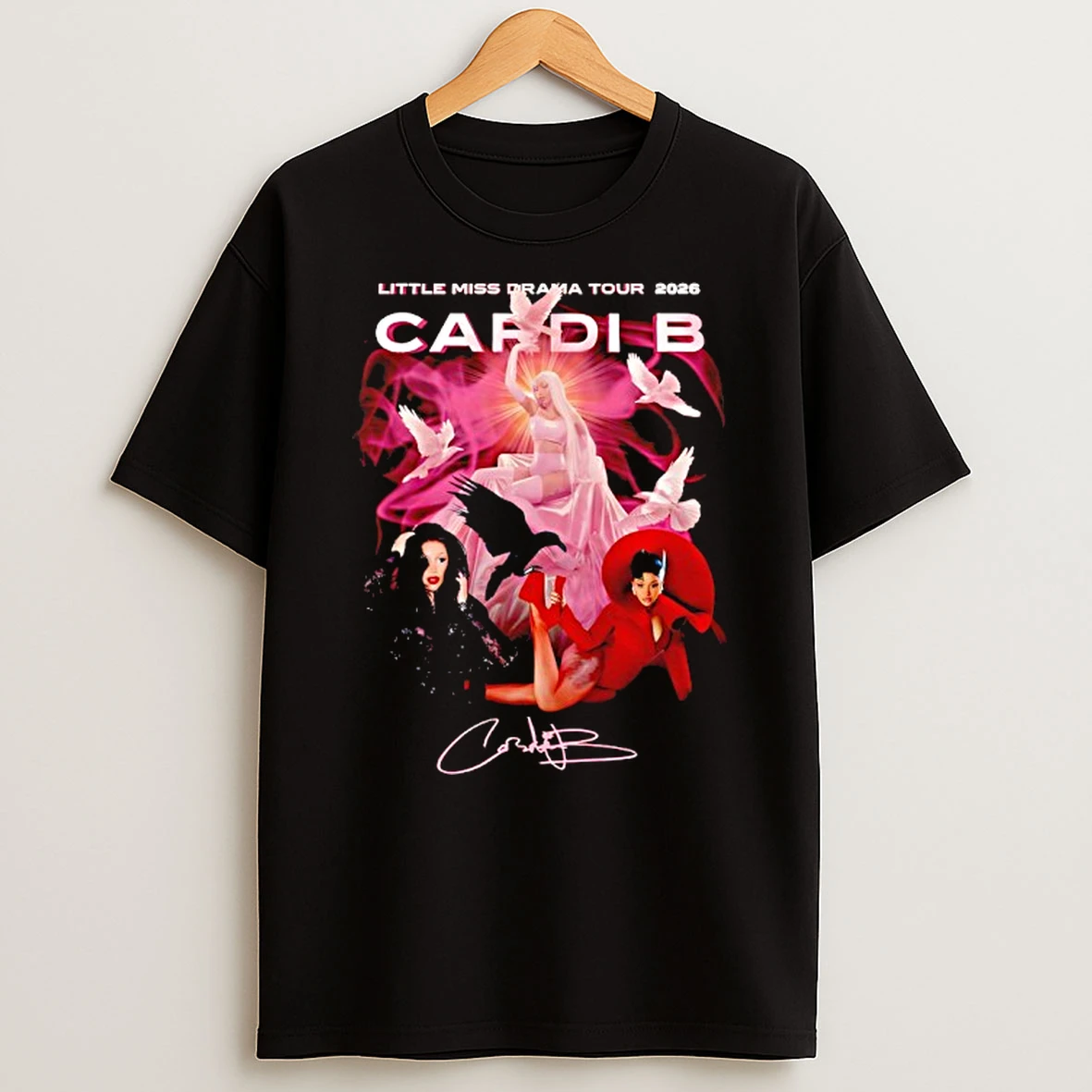 Cardi B With Little Miss Drama Tour 2026 Signature Graphic T Shirt