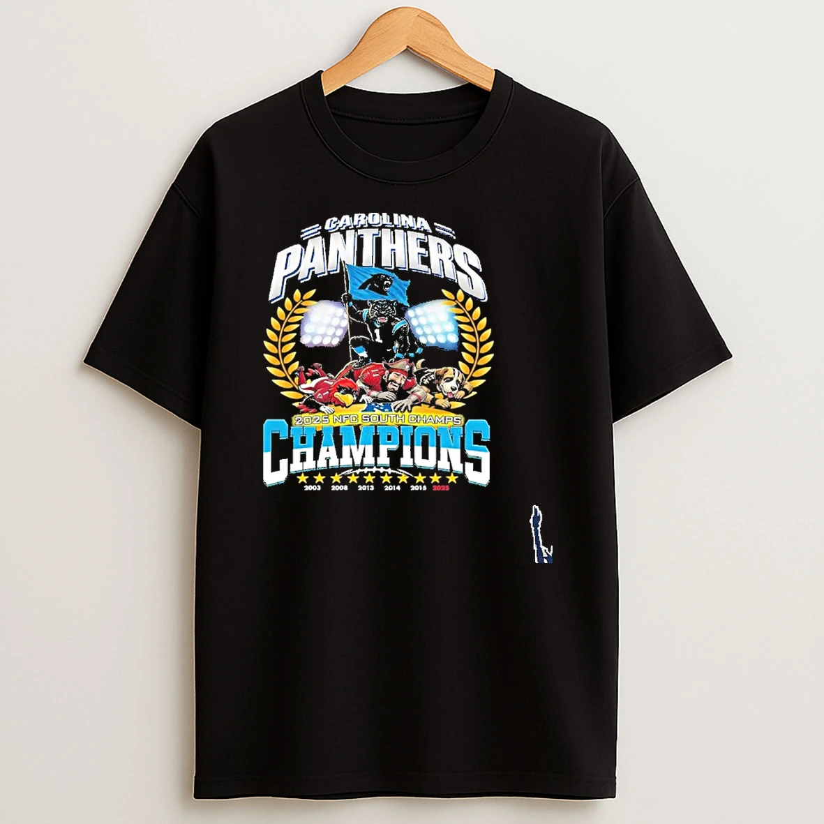 Carolina Panthers 2026 Afc North Champs Here We Go Steelers T Shirt