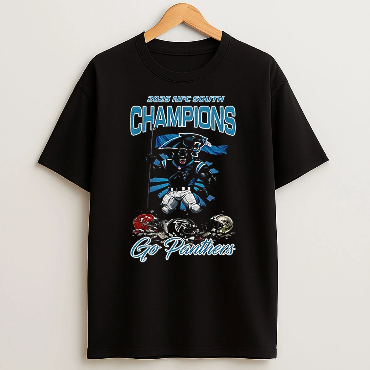 Carolina Panthers Football Nfc South Division Champions Go Panthers T Shirt
