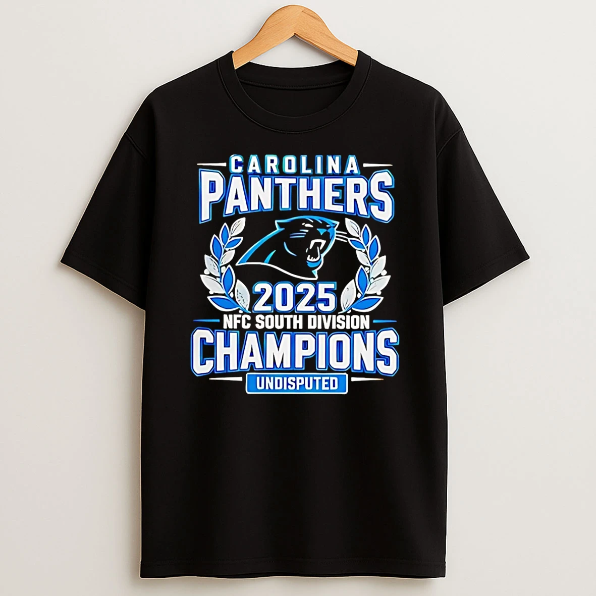 Carolina Panthers Nfc South Division Champions 2025 2026 Season T Shirt