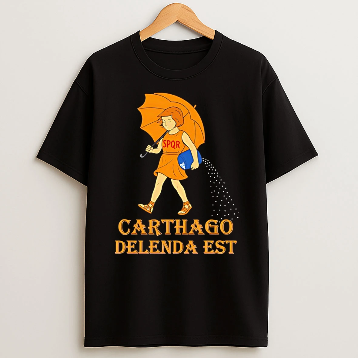 Carthago Delenda Est Spqr Morton Salt Girl Roman T Shirt