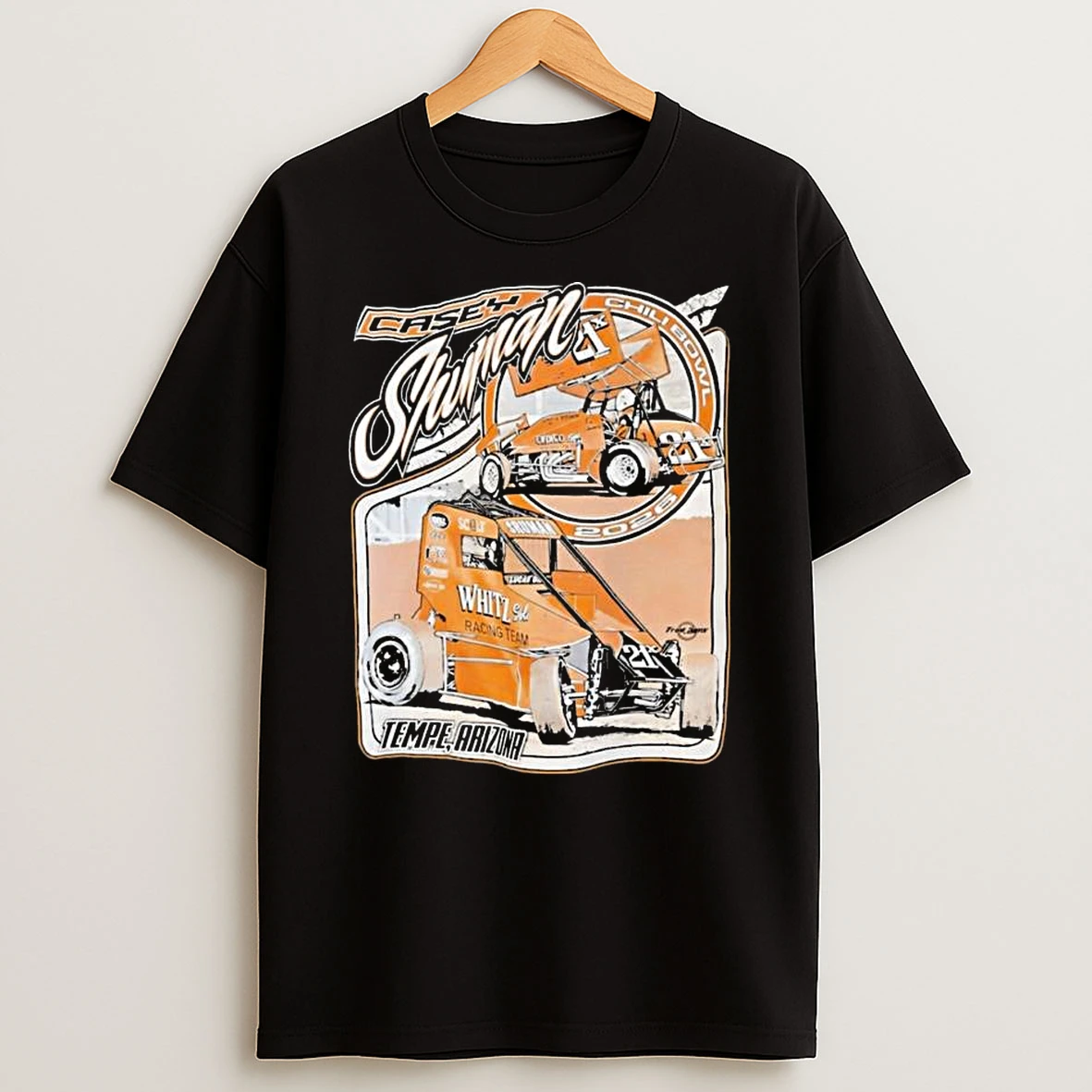 Casey Shuman Chili Bowl Whitz Racing Team 2026 T Shirt