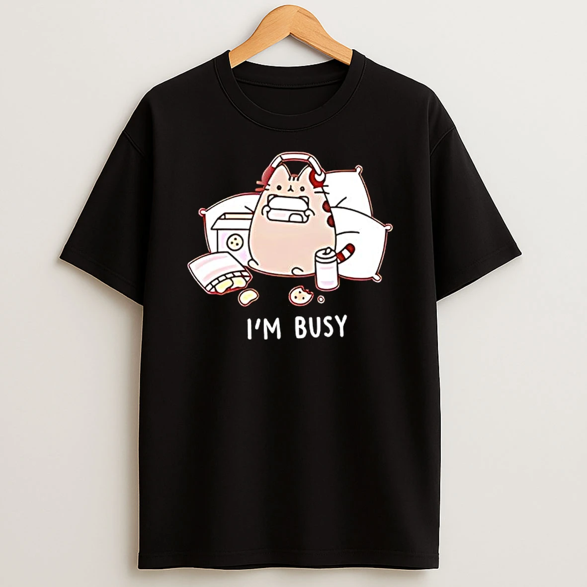 Cat Im Busy Graphic T Shirt