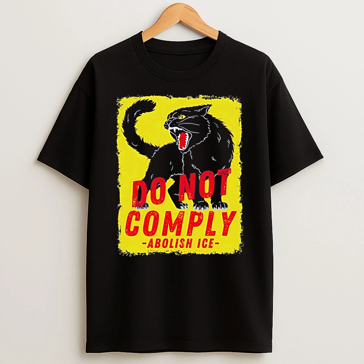 Cat No Not Comply Abolish Ice Chinga La Migra T Shirt