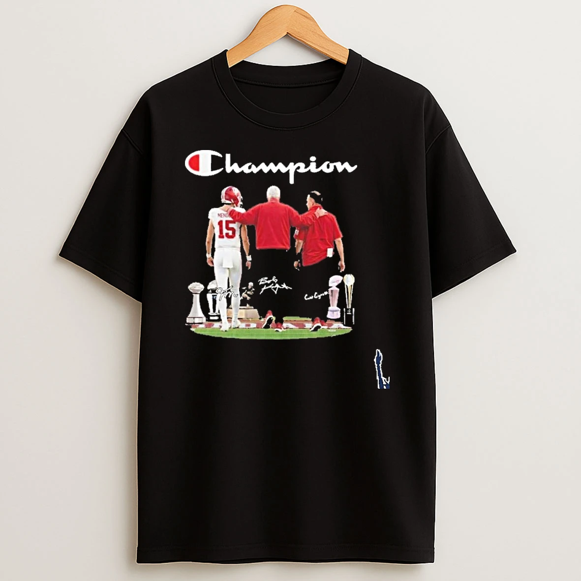 Champion Fernando Mendoza Curt Cignetti And Bob Knight Indiana Football T Shirt