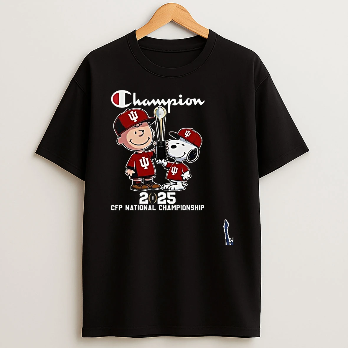 Champion Indiana Hoosiers X The Peanuts National Championship T Shirt