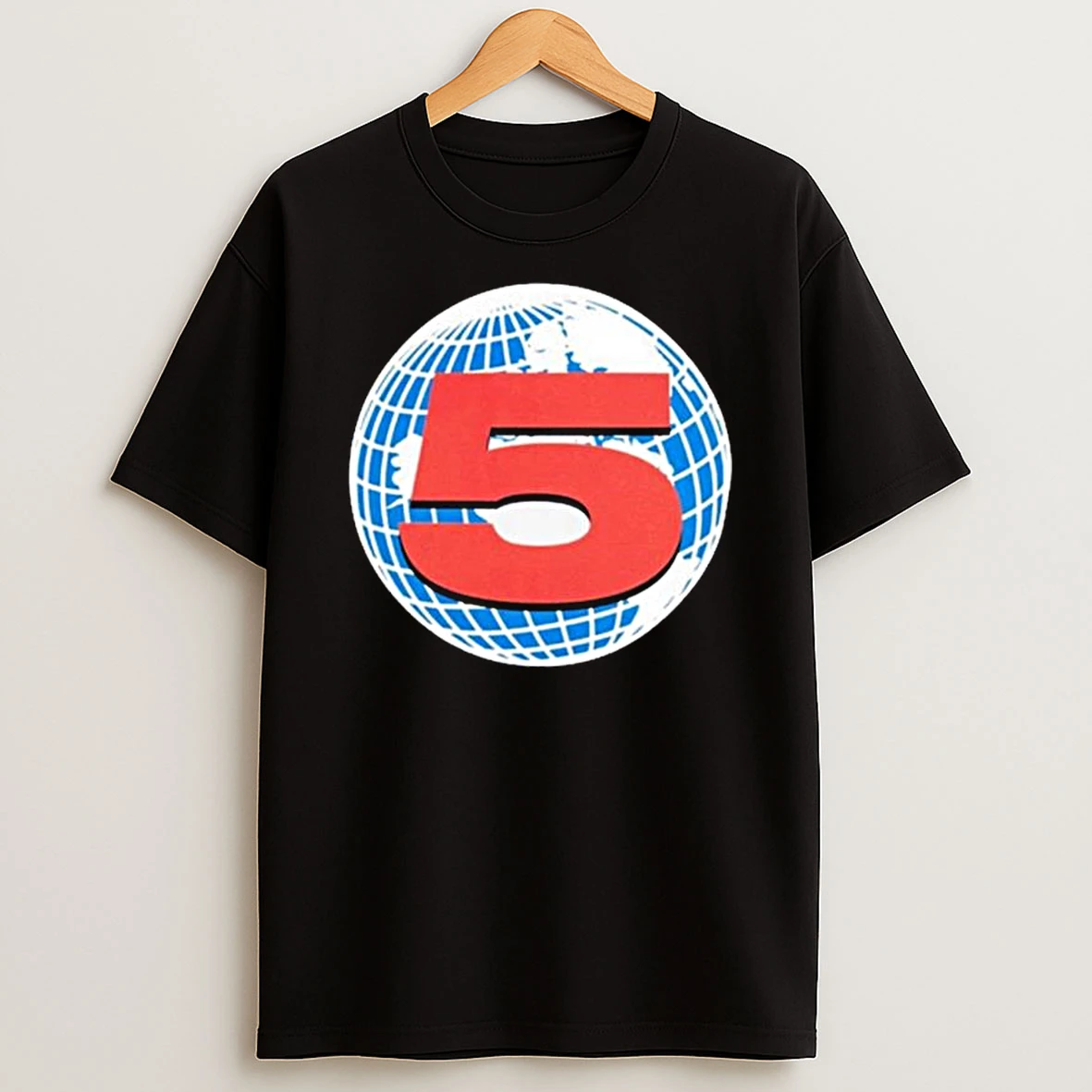 Channel 5 Black T Shirt