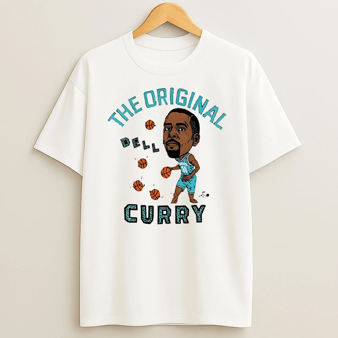 Charles Lee Wearing The Curry Charlotte Hornets T Shirt