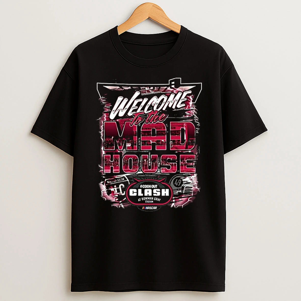 Checkered Flag Sports Bowman Gray Stadium 2026 Cook Out Clash Welcome To The Madhouse T Shirt