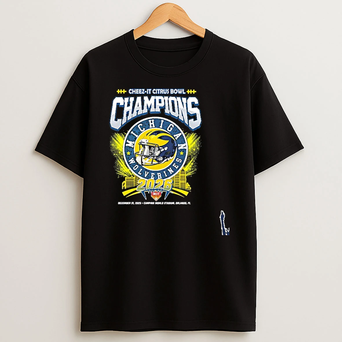 Cheez It Citrus Bowl Champions Michigan Wolverines 2026 T Shirt