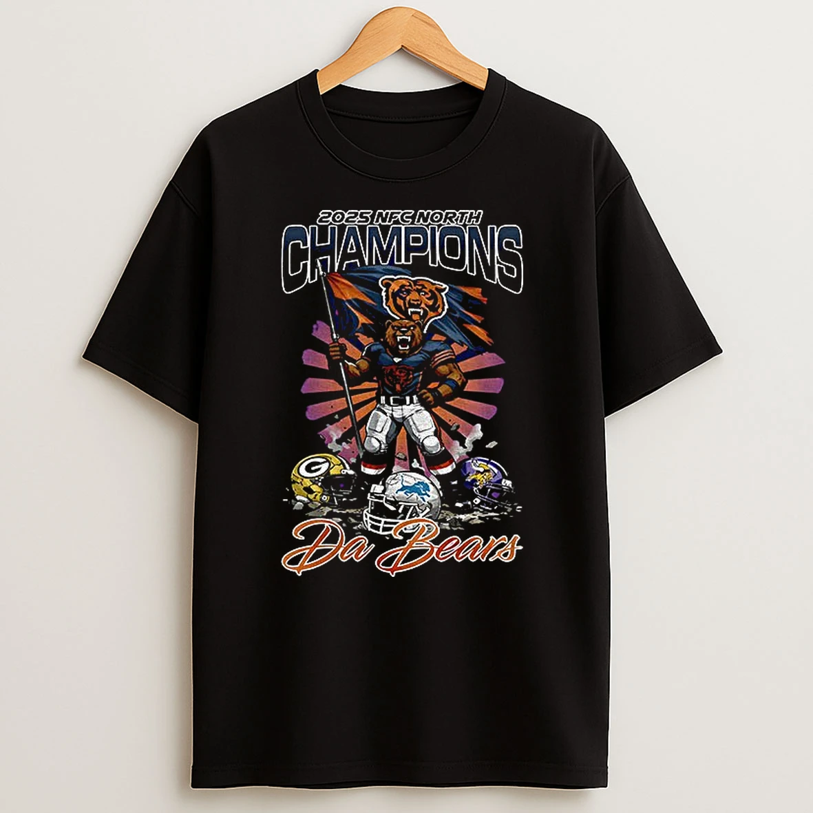 Chicago Bears Football 2025 Nfc North Division Champions Da Bears T Shirt