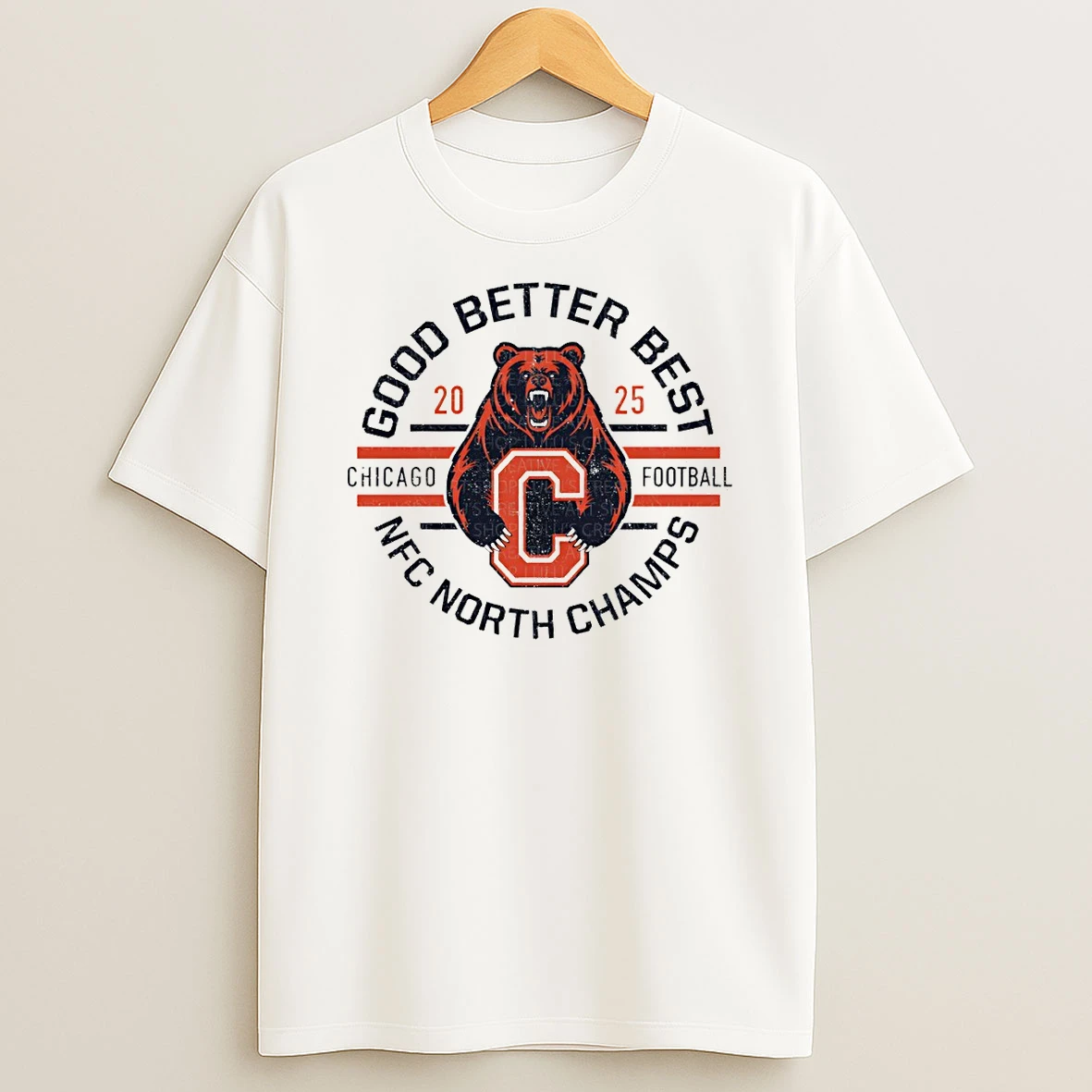 Chicago Bears Football Good Better Best Nfc North Champs 2025 T Shirt