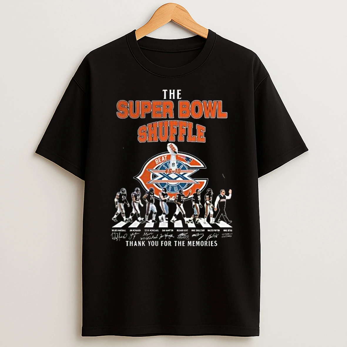 Chicago Bears Super Bowl Shuffle Thank You For The Memories Signatures T Shirt