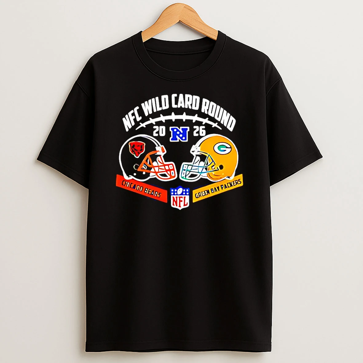 Chicago Bears Vs Green Bay Packers Nfc Wild Card Game Helmet T Shirt