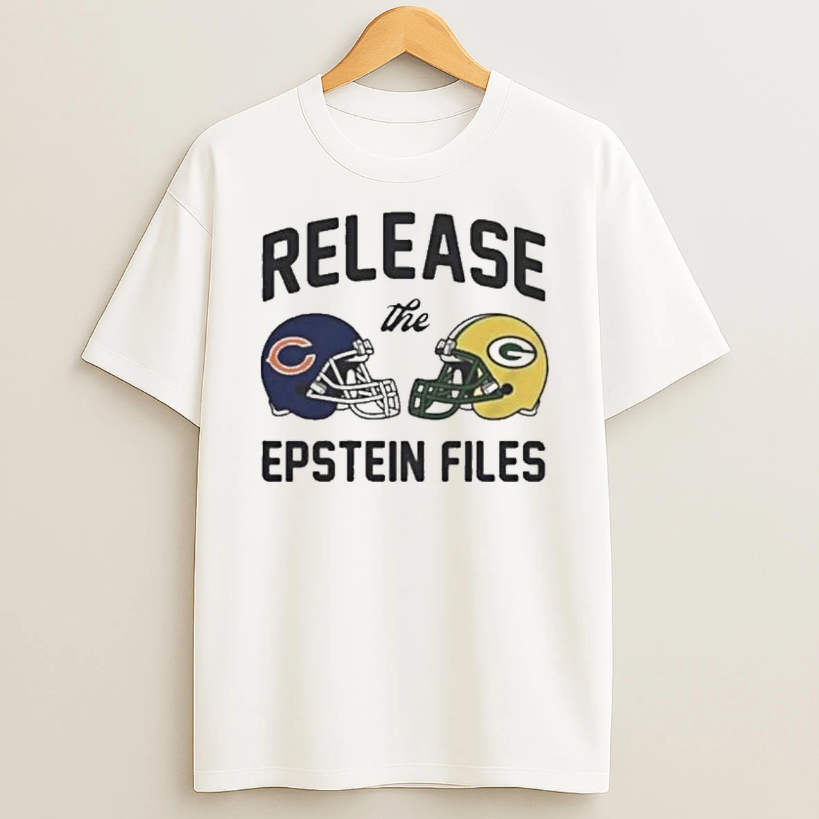 Chicago Bears Vs Green Bay Packers Release The Epstein Files T Shirt