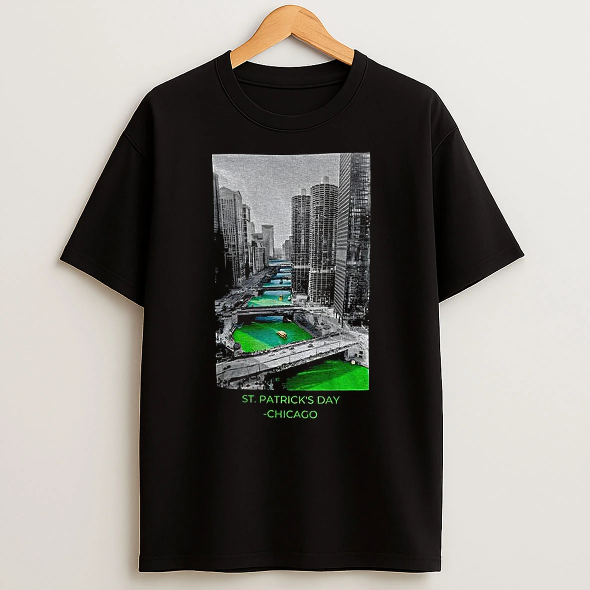Chicago St Patricks Day Green Bay Packers Football City Vintage T Shirt