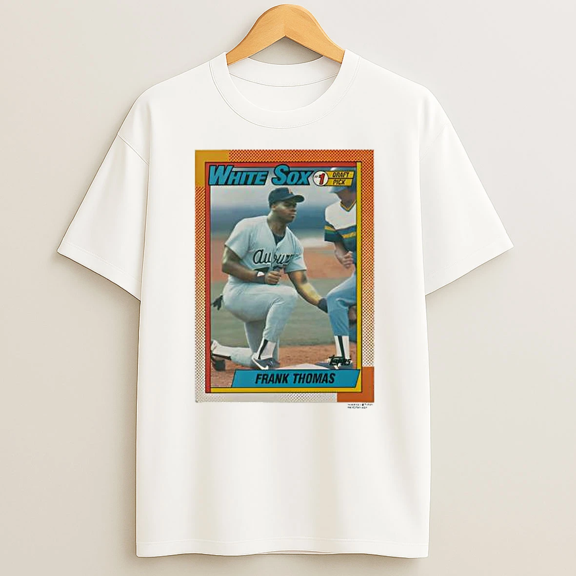 Chicago White Sox Frank Thomas 1990 Topps Baseball Rookie T Shirt