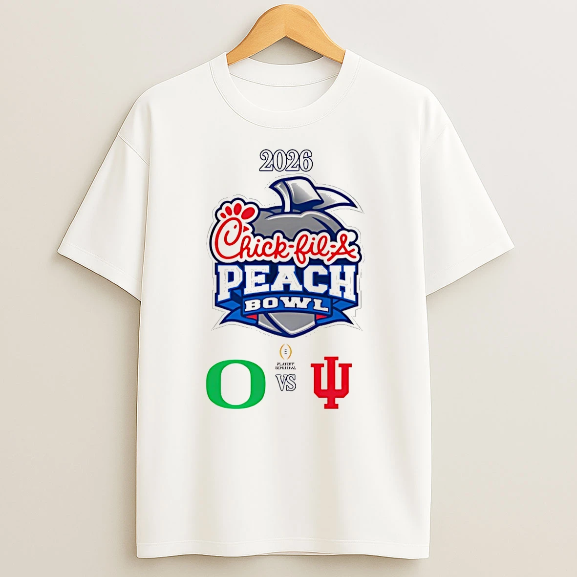 Chick Fil A Peach Bowl 2026 Oregon Vs Indiana T Shirt