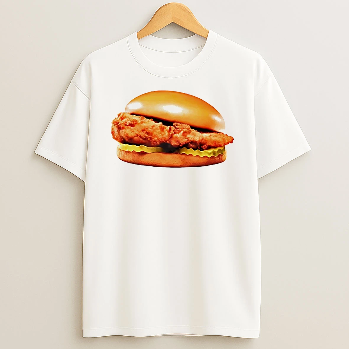 Chicken Sandwich Chick Fil A Peach Print T Shirt